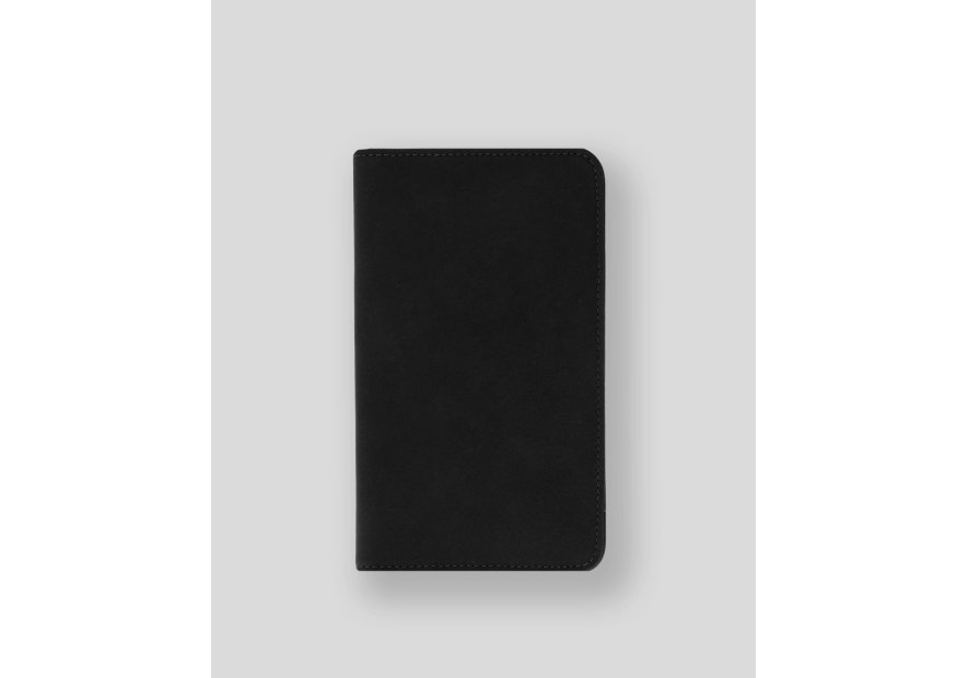Les Ateliers Foures B71 - CUIR DE VACHETTE - NOIR fourès-baroudeuse-porte chéquier Chéquiers