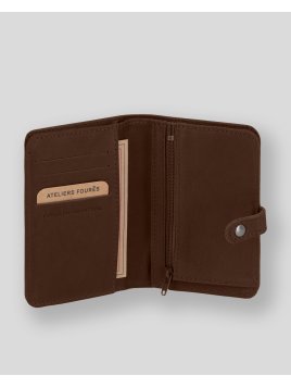 Les Ateliers Foures B61. - CUIR DE VACHETTE - FAUVE les ateliers fourès-baroudeuse-porte monnaie i Porte-monnaie