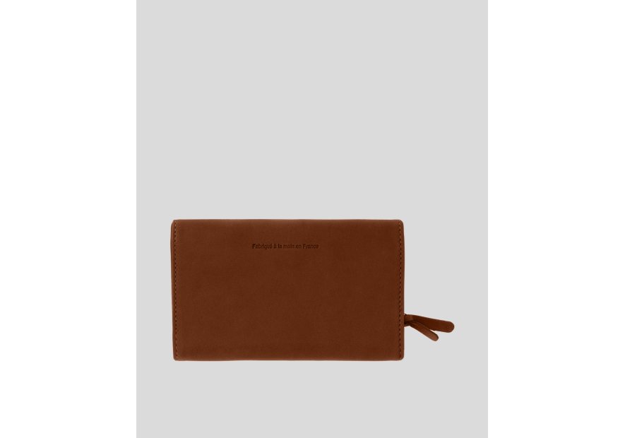 Les Ateliers Foures B61. - CUIR DE VACHETTE - FAUVE les ateliers fourès-baroudeuse-porte monnaie i Porte-monnaie
