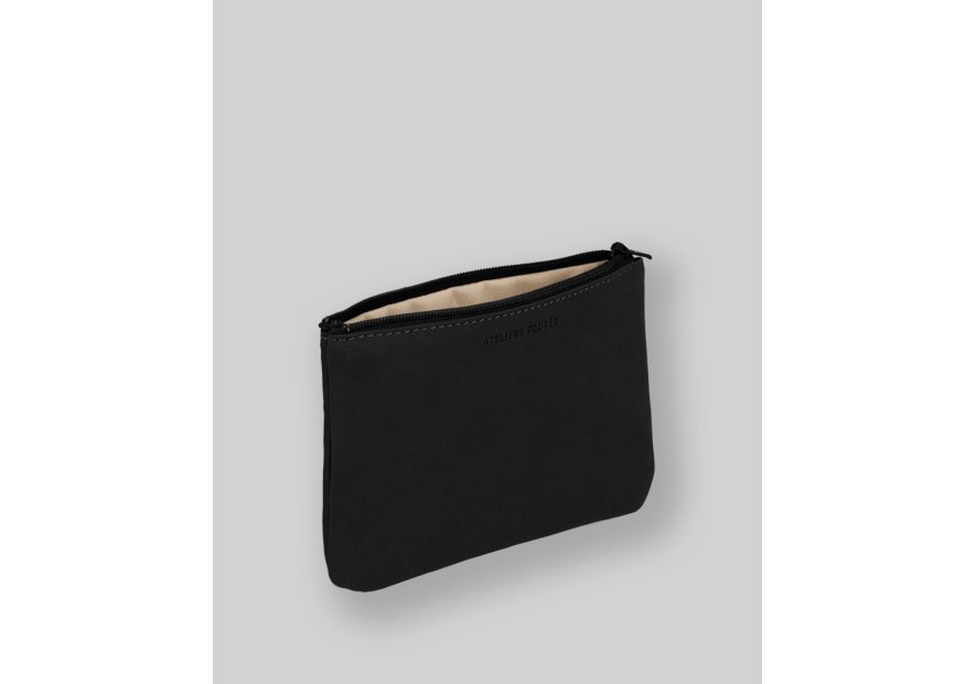 Les Ateliers Foures B40 - CUIR DE VACHETTE - NOIR les ateliers foures-baroudeuse-porte-papiers-m Porte-cartes
