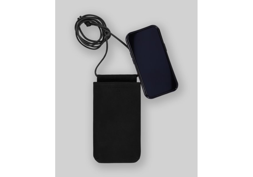 Les Ateliers Foures B97 - CUIR DE VACHETTE - NOIR Etui iPhone - Baroudeuse Petite maroquinerie