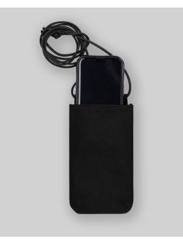 Les Ateliers Foures B97 - CUIR DE VACHETTE - NOIR Etui iPhone - Baroudeuse etui telephone