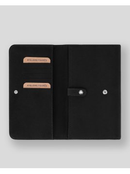 Les Ateliers Foures B84 - CUIR DE VACHETTE - NOIR les ateliers foures - baroudeuse - complet Porte-monnaie