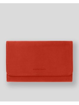 Les Ateliers Foures B84 - CUIR DE VACHETTE - ORANGE. les ateliers foures - baroudeuse - complet Porte-monnaie