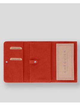 Les Ateliers Foures B84 - CUIR DE VACHETTE - ORANGE. les ateliers foures - baroudeuse - complet Porte-monnaie