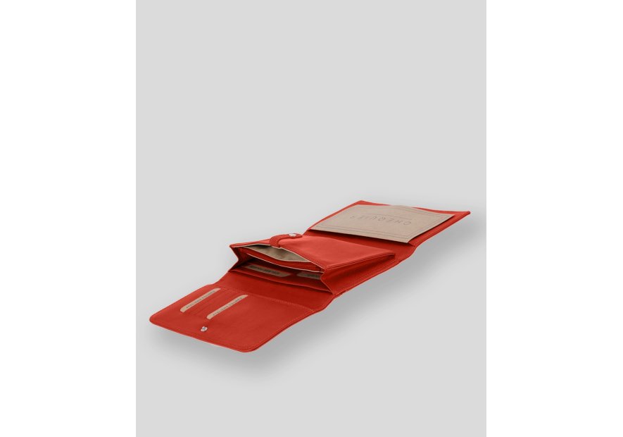 Les Ateliers Foures B84 - CUIR DE VACHETTE - ORANGE. les ateliers foures - baroudeuse - complet Porte-monnaie
