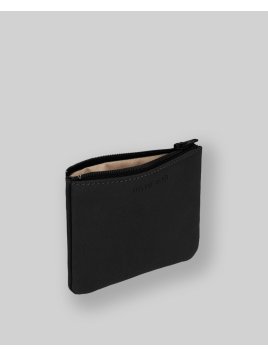 Les Ateliers Foures B39 - CUIR DE VACHETTE - NOIR porte monnaie plat zip les atelers fourès Porte-monnaie