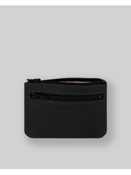 Les Ateliers Foures B39 - CUIR DE VACHETTE - NOIR porte monnaie plat zip les atelers fourès Porte-monnaie