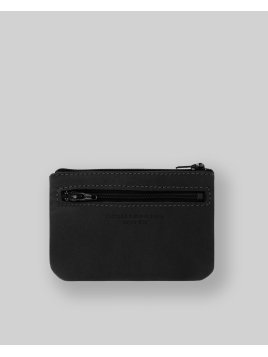 Les Ateliers Foures B39 - CUIR DE VACHETTE - NOIR porte monnaie plat zip les atelers fourès Porte-monnaie