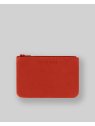 Les Ateliers Foures B39 - CUIR DE VACHETTE - ORANGE. porte monnaie plat zip les atelers fourès porte-monnaie-femme