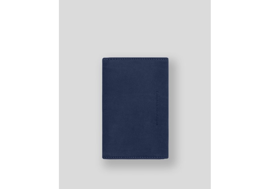 Les Ateliers Foures B51 - CUIR DE VACHETTE - OCÉAN fourès-baroudeuse-portefeuille zippé Porte-monnaie