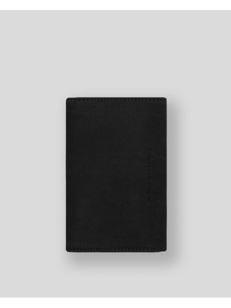 Les Ateliers Foures B51 - CUIR DE VACHETTE - NOIR fourès-baroudeuse-portefeuille zippé porte-monnaie-femme