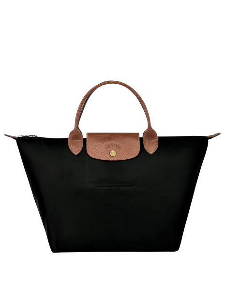 Longchamp 1623089 - NYLON ET CUIR - NOIR sac longchamp pliage porté main m sacs-a-mains