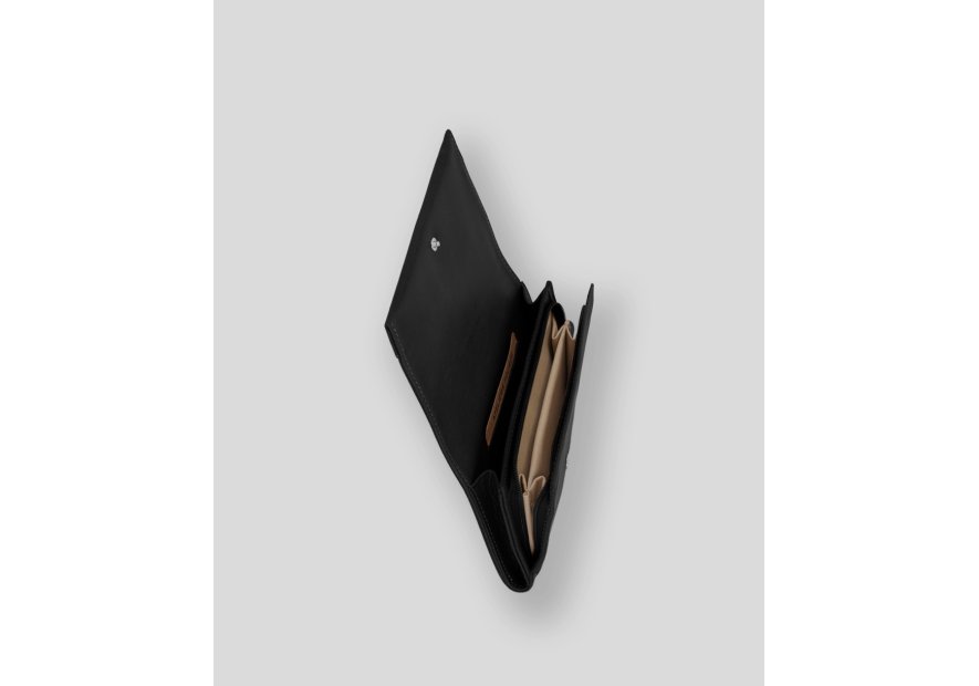 Les Ateliers Foures B61. - CUIR DE VACHETTE - NOIR les ateliers fourès-baroudeuse-porte monnaie i Porte-monnaie