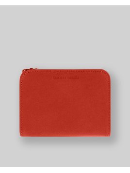 Les Ateliers Foures B34. - CUIR DE VACHETTE - ORANGE les ateliers fourès porte monnaie porte papier Porte-monnaie Femme