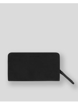 Les Ateliers Foures B64 - CUIR DE VACHETTE - NOIR baroudeuse compagnon dos à dos Portefeuilles