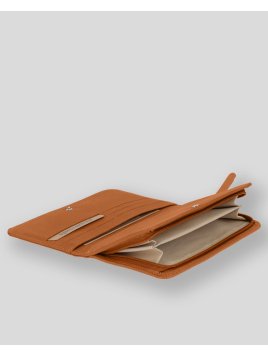 Les Ateliers Foures B64 - CUIR DE VACHETTE - LION baroudeuse compagnon dos à dos Portefeuilles