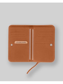 Les Ateliers Foures B63 - CUIR DE VACHETTE - LIONNE portefeuille femme baroudeuse nereides Portefeuilles