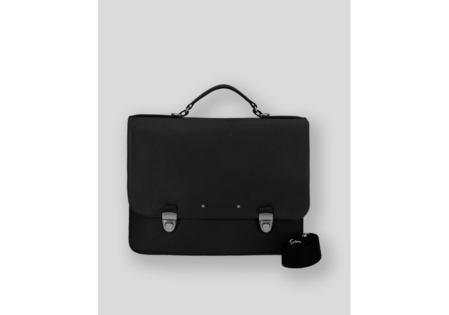 Les Ateliers Foures 9530 fourès-baroudeur-serviette à rabat 38cm 2soufflets Serviette à rabat avec bandoulière