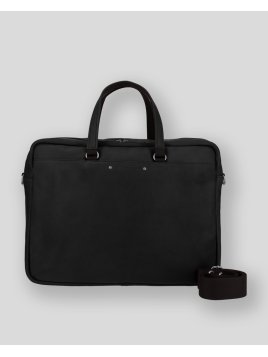 Les Ateliers Foures 9519 - CUIR DE VACHETTE - NOIR les ateliers fourés-baroudeur-porte document l Porte-documents