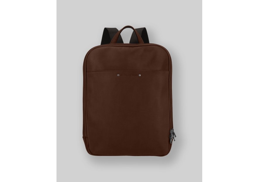 Les Ateliers Foures 9448 - CUIR DE VACHETTE - COGNAC les ateliers fourès-baroudeur-sac à dos 2 zips Sac à dos business