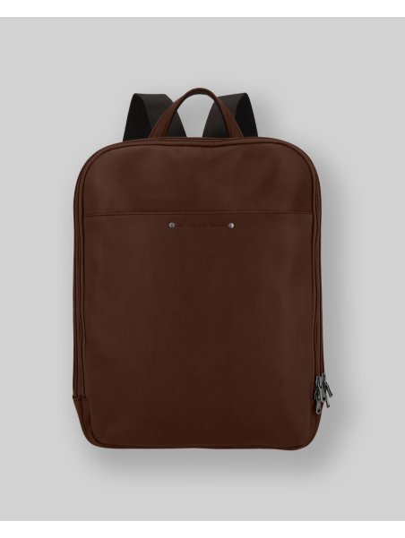Les Ateliers Foures 9448 - CUIR DE VACHETTE - COGNAC les ateliers fourès-baroudeur-sac à dos 2 zips Sac à dos business