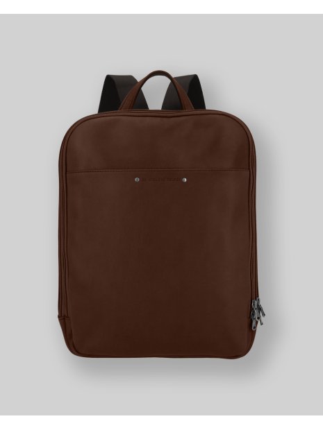 Les Ateliers Foures 9448 - CUIR DE VACHETTE - COGNAC les ateliers fourès-baroudeur-sac à dos 2 zips sac-business