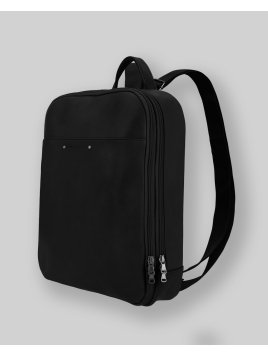 Les Ateliers Foures 9448 - CUIR DE VACHETTE - NOIR les ateliers fourès-baroudeur-sac à dos 2 zips Sac à dos business