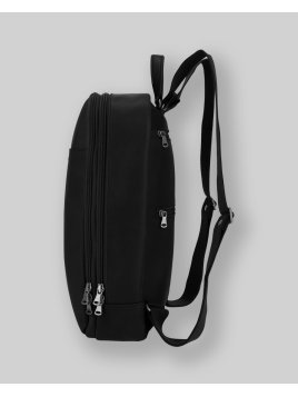 Les Ateliers Foures 9448 - CUIR DE VACHETTE - NOIR les ateliers fourès-baroudeur-sac à dos 2 zips Sac à dos business
