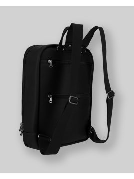 Les Ateliers Foures 9448 - CUIR DE VACHETTE - NOIR les ateliers fourès-baroudeur-sac à dos 2 zips Sac à dos business