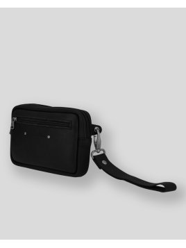 Les Ateliers Foures 9390 - CUIR DE VACHETTE - NOIR pochette ceinture Sacs banane / Sacs bandoulière
