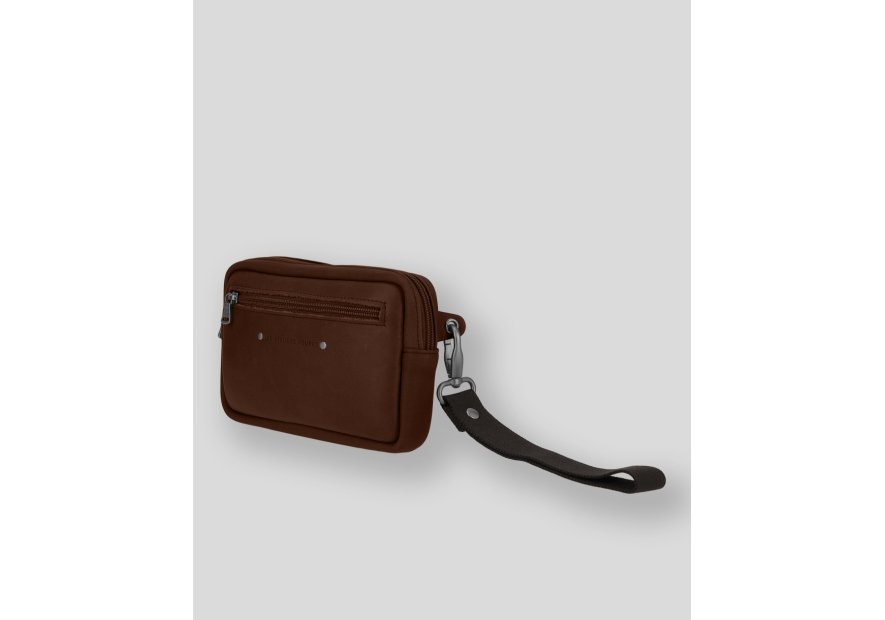 Les Ateliers Foures 9390 - CUIR DE VACHETTE - COGNAC pochette ceinture Sacs banane / Sacs bandoulière