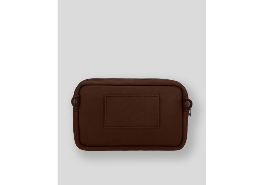 Les Ateliers Foures 9390 - CUIR DE VACHETTE - COGNAC pochette ceinture Sacs banane / Sacs bandoulière