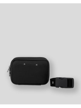 Les Ateliers Foures 9321 - CUIR DE VACHETTE - NOIR pochette ceinture Maroquinerie