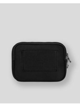 Les Ateliers Foures 9321 - CUIR DE VACHETTE - NOIR pochette ceinture Maroquinerie