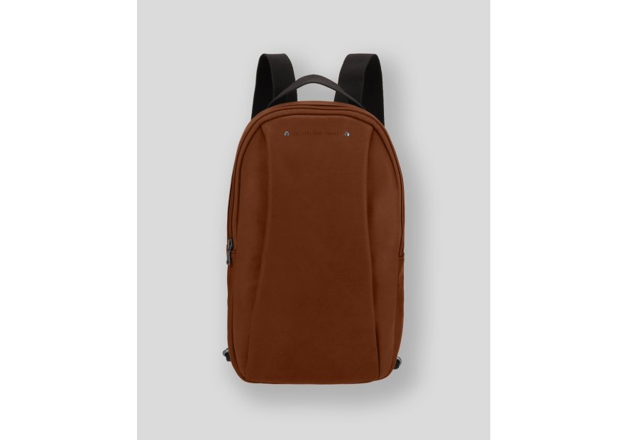 Les Ateliers Foures 9218 - CUIR DE VACHETTE - FAUVE fourès baroudeur oval sac à dos Sac à dos business
