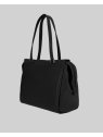 Les Ateliers Foures B650 - CUIR DE VACHETTE - NOIR Shopper business Barouseuse sac-a-main-shopping-toile-ou-cuir
