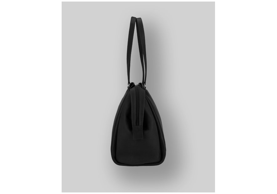 Les Ateliers Foures B650 - CUIR DE VACHETTE - NOIR Shopper business Barouseuse Sac business
