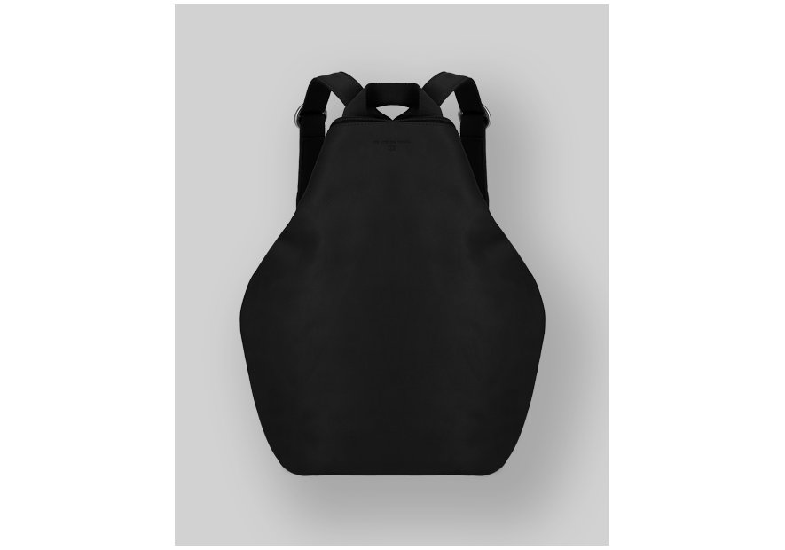 Les Ateliers Foures B418 - CUIR DE VACHETTE - NOIR fourès-baroudueuse-sac à dos triangle m Sac business