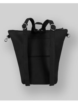 Les Ateliers Foures B418 - CUIR DE VACHETTE - NOIR fourès-baroudueuse-sac à dos triangle m Sac business