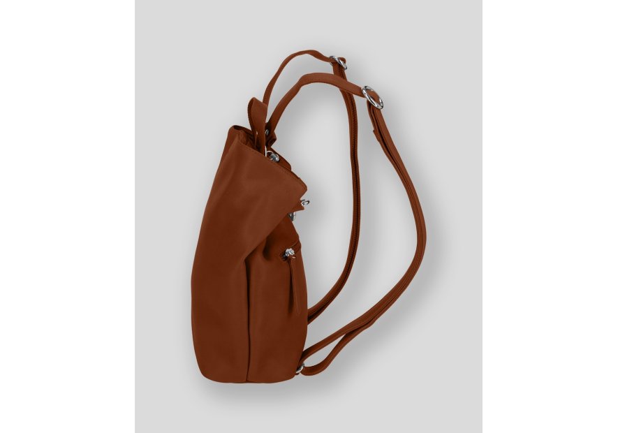 Les Ateliers Foures B417 - CUIR DE VACHETTE - FAUVE sac à dos sécurisé s avec attache fixation Sac business