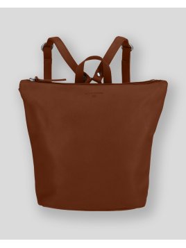 Les Ateliers Foures B417 - CUIR DE VACHETTE - FAUVE sac à dos sécurisé s avec attache fixation Sacs à mains