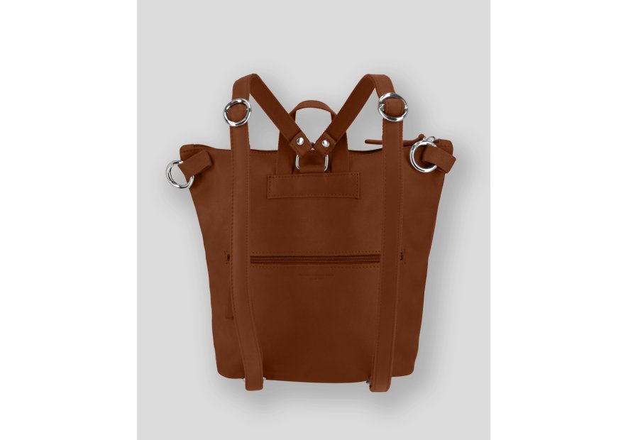 Les Ateliers Foures B417 - CUIR DE VACHETTE - FAUVE sac à dos sécurisé s avec attache fixation Sac business