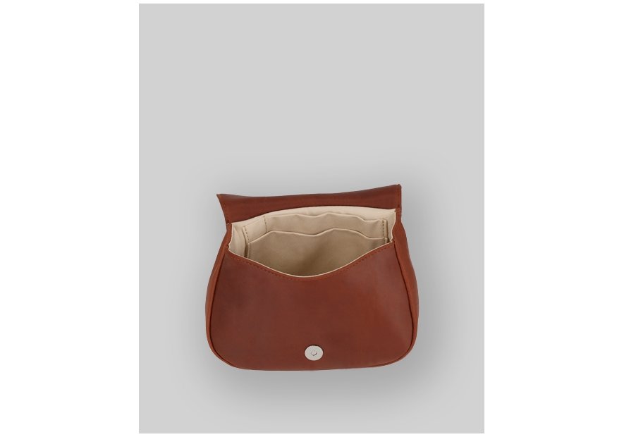 Les Ateliers Foures B309 - CUIR DE VACHETTE - FAUVE fourès-baroudeuse-mini gibecière coquillage Sac business