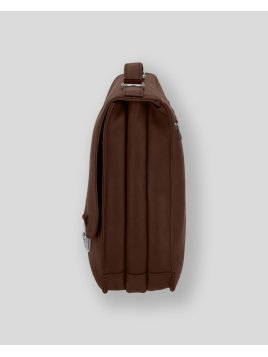 Les Ateliers Foures 9410 - CUIR DE VACHETTE - COGNAC serviette à rabat baroudeur fourès Sac business