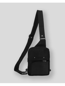 Les Ateliers Foures 9169 - CUIR DE VACHETTE - NOIR holster épaule rabat baroudeur pallas banane d'epaule