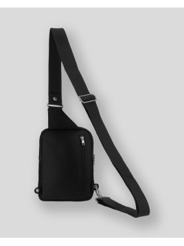 Les Ateliers Foures 9169 - CUIR DE VACHETTE - NOIR holster épaule rabat baroudeur pallas banane d'epaule