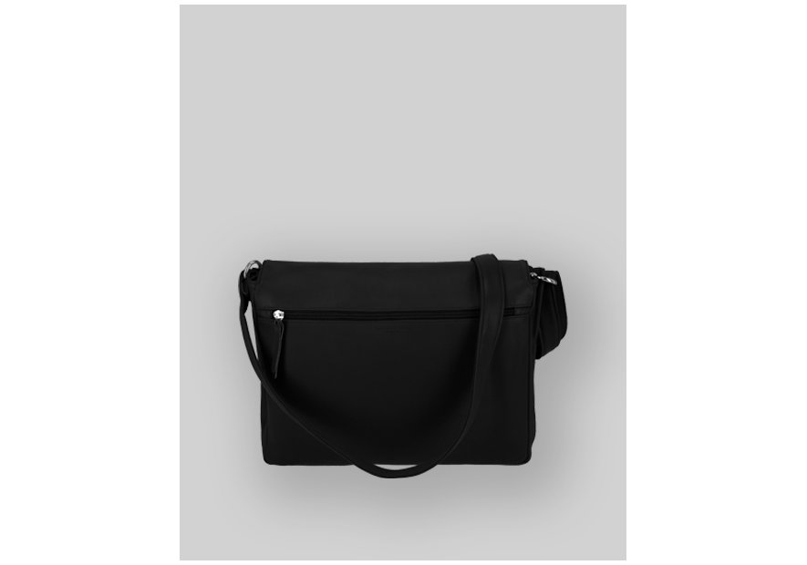 Les Ateliers Foures E661 - CUIR DE VACHETTE - NOIR les ateliers fourès-écrin-sac rabat l Sac business