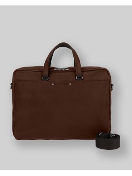 Les Ateliers Foures 9951 - CUIR DE VACHETTE - COGNAC les ateliers foures-baroudeur-porte documents m Porte-documents