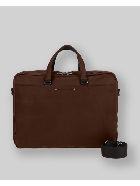 Les Ateliers Foures 9951 - CUIR DE VACHETTE - COGNAC les ateliers foures-baroudeur-porte documents m Porte-documents
